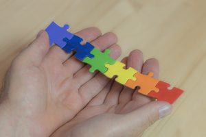 Colorful puzzle pieces